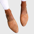 Isabelle | Women's Woven Pointed-Toe Flats