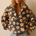 Ivy | Women's Oversized Fleece Sweatshirt with Floral Print