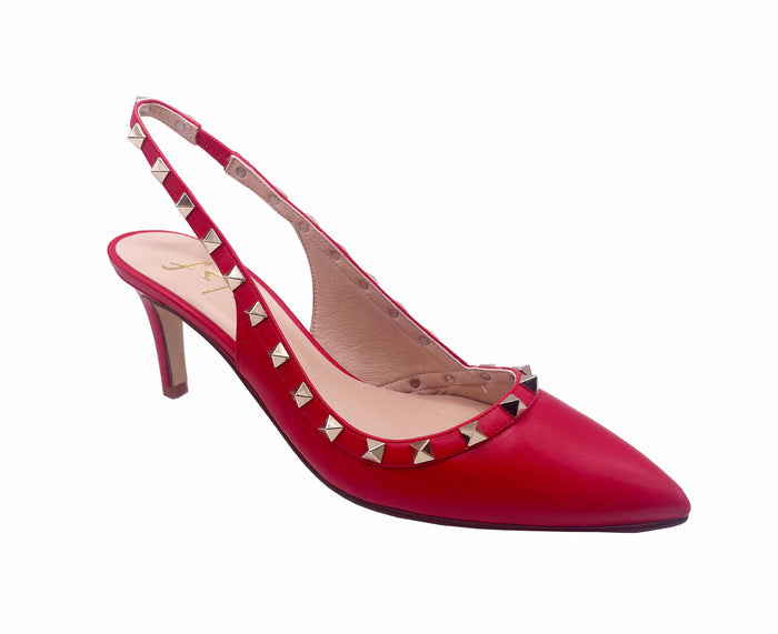 Jaclyn Red Leather