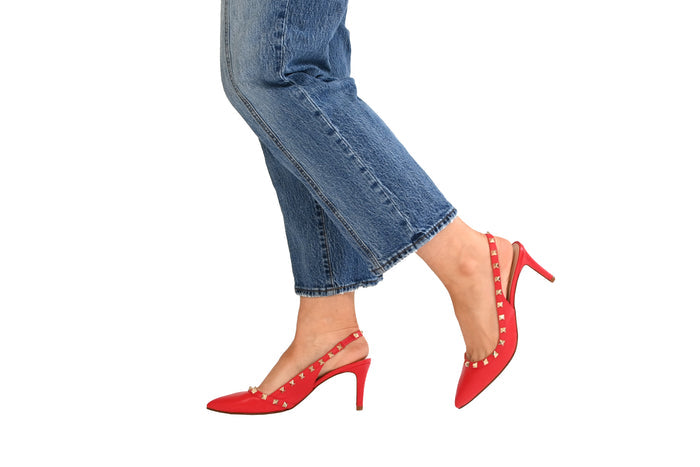 Jaclyn Red Leather