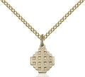 Jerusalem Cross medal 41182, Gold Filled