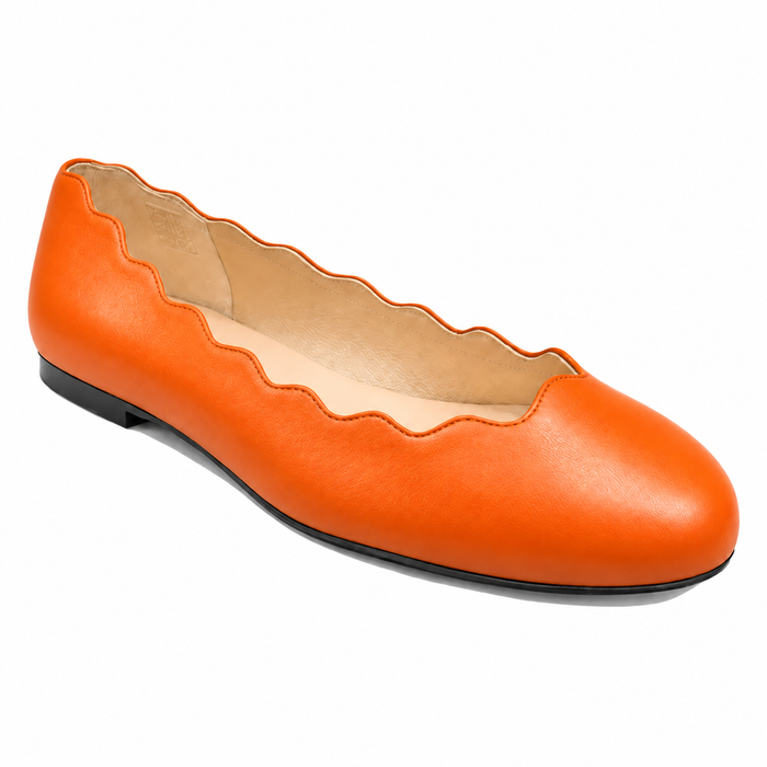 Jigsaw Orange Leather