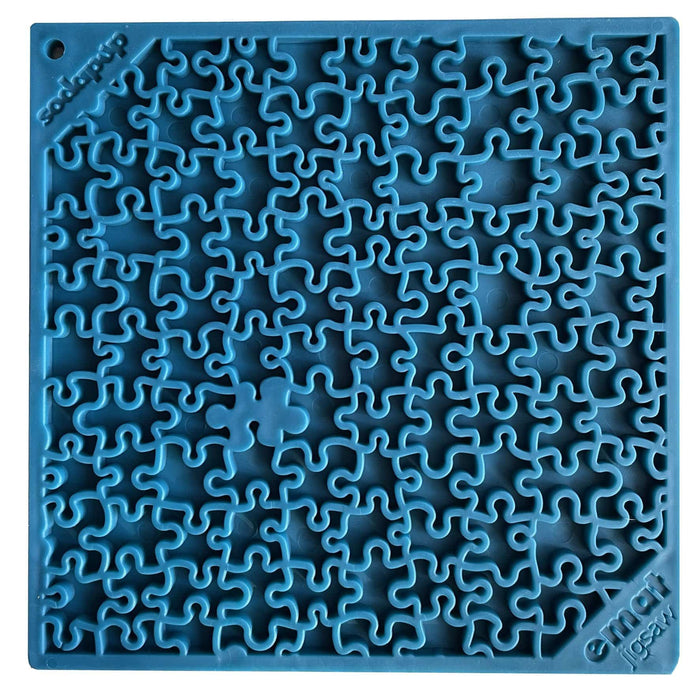 Jigsaw Puzzle eMat - Enrichment Lick Mat for Dogs and Cats | eMat Enrichment Toy for Anxiety Relief | USA Made