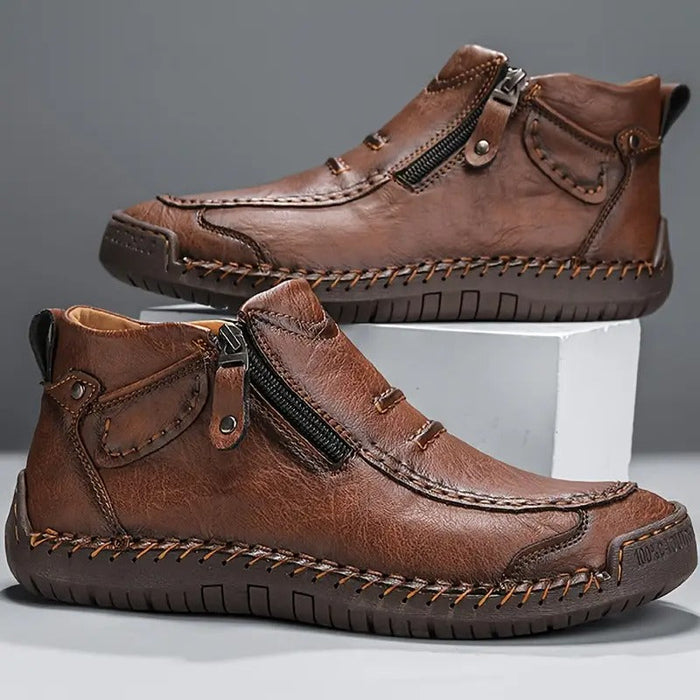 Julian | Men's Brown Leather Ankle Boot