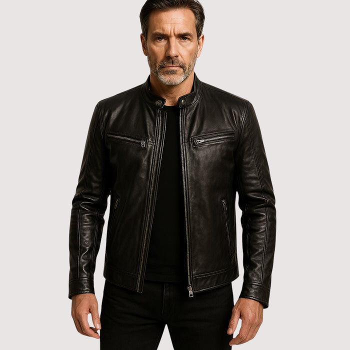 Julian | Men's Fitted Leather Jacket