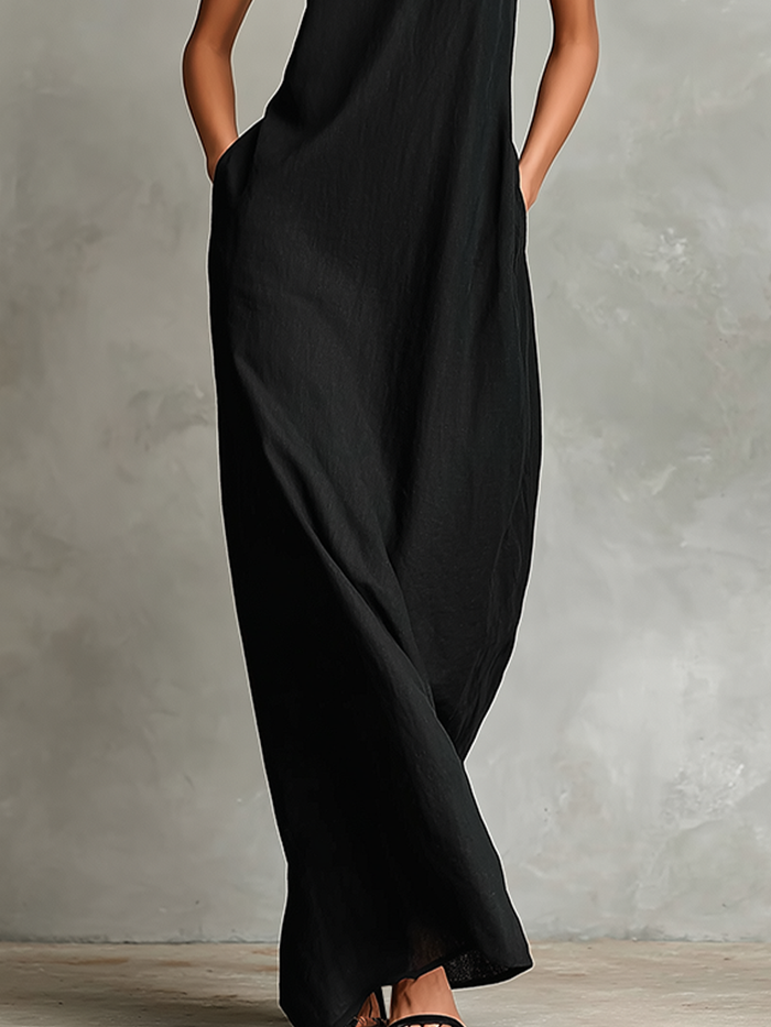 Juliet | Women's Sleeveless Turtleneck Maxi Dress