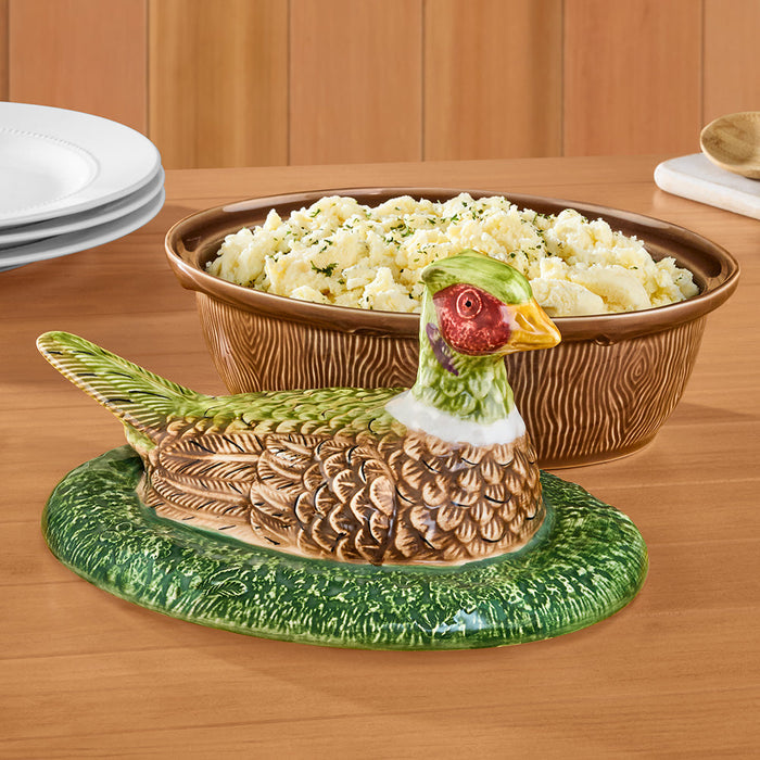 Juliska Forest Walk Pheasant-Lid 2-Quart Baker