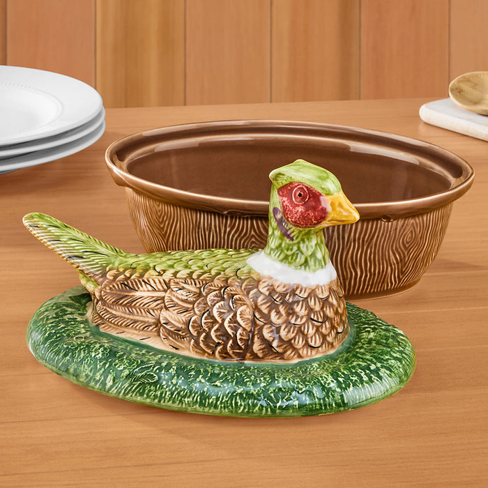 Juliska Forest Walk Pheasant-Lid 2-Quart Baker