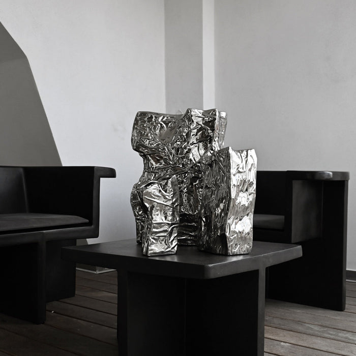 Kami Vase, Mini - Chrome