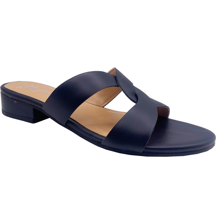 Katrina - Navy Leather