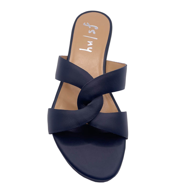 Katrina - Navy Leather