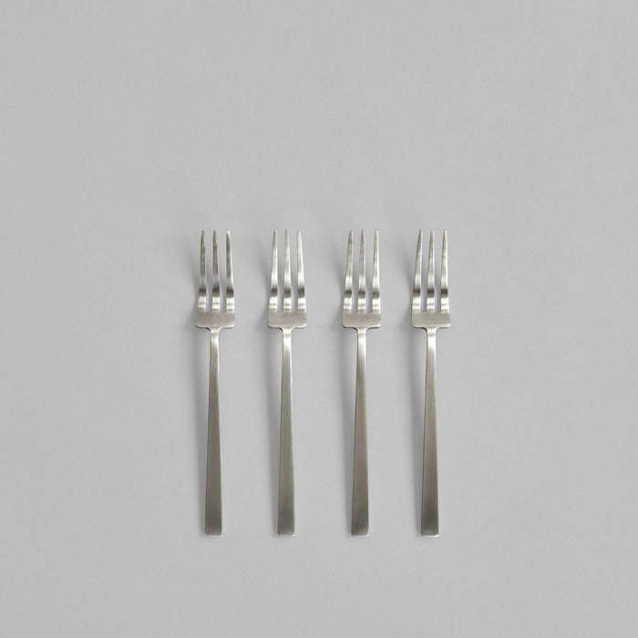 Kogei Dessert Fork - Brushed Steel