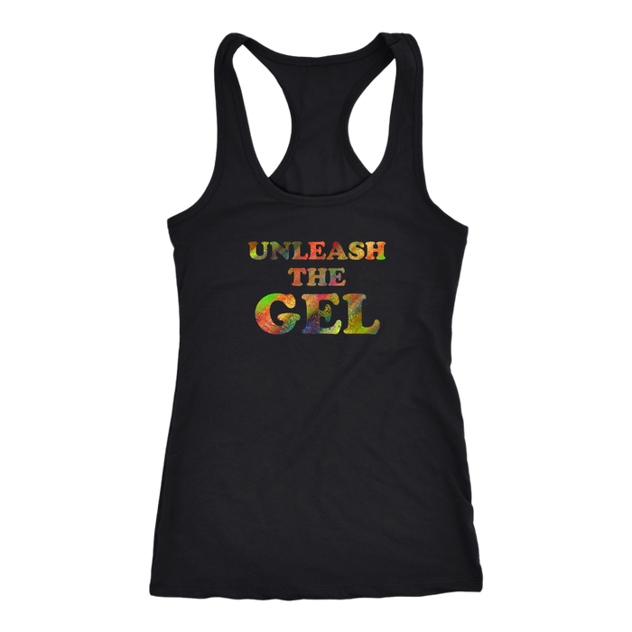 Ladies Racer-Back Tank, Unleash the Gel
