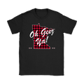 Ladies Tee, Minnesota, Buffalo Plaid, Oh Geez Ya!