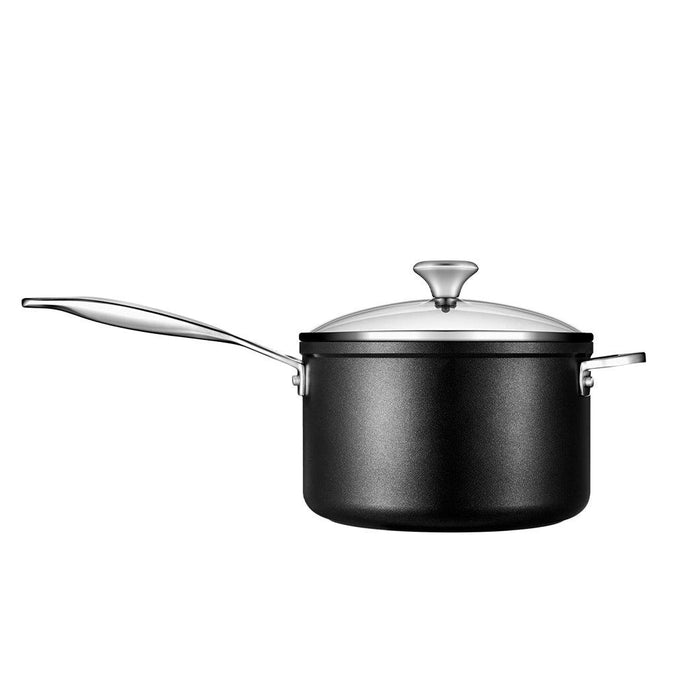 Le Creuset Toughened Nonstick PRO 4 qt. Saucepan with Glass Lid - Discover Gourmet