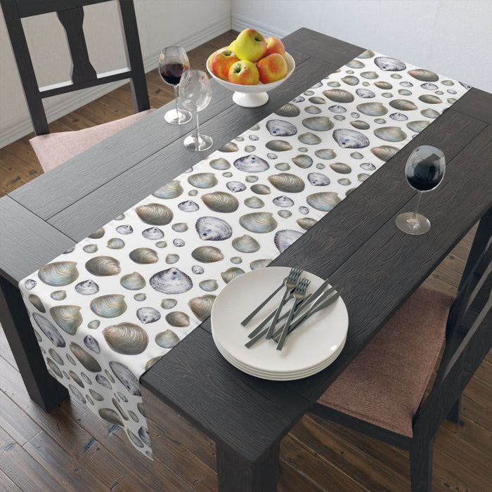 Littleneck Clams Cotton Table Runner Printify