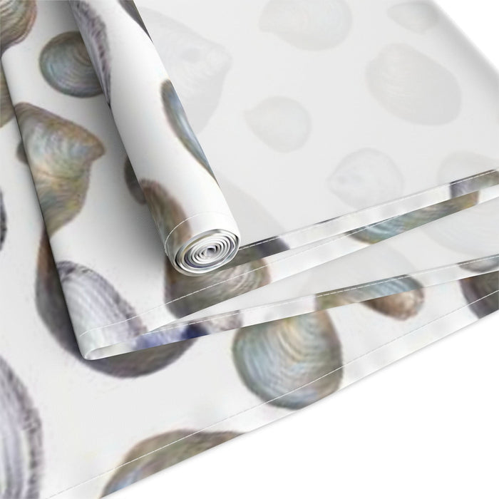 Littleneck Clams Cotton Table Runner Printify
