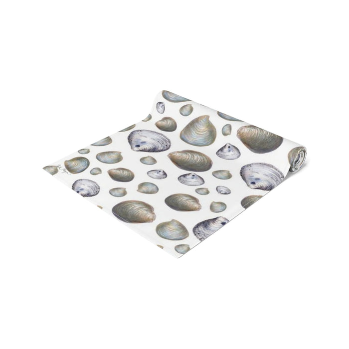 Littleneck Clams Cotton Table Runner Printify