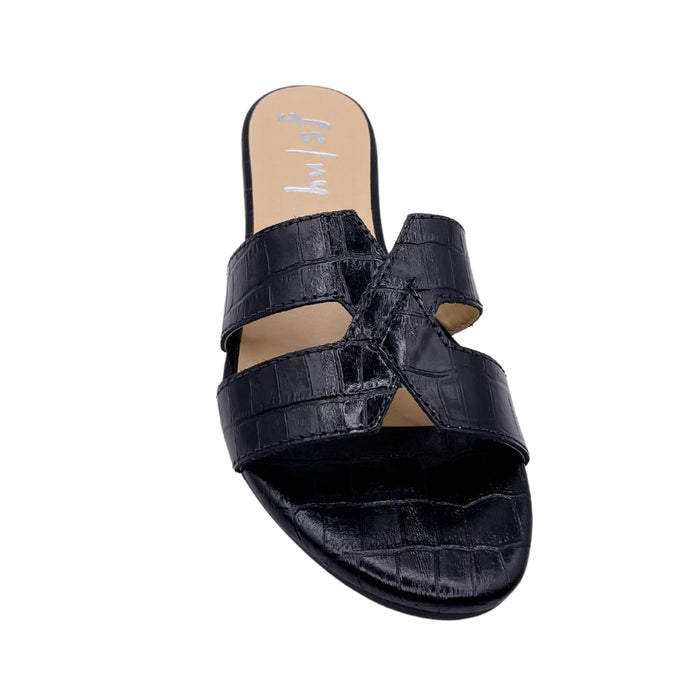 Livia Black Croco