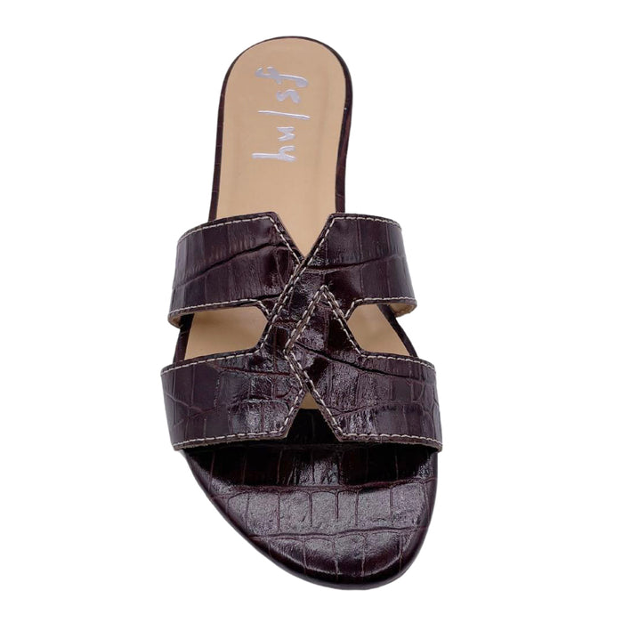Livia Brown Croco