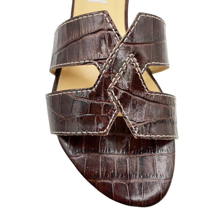 Livia Brown Croco