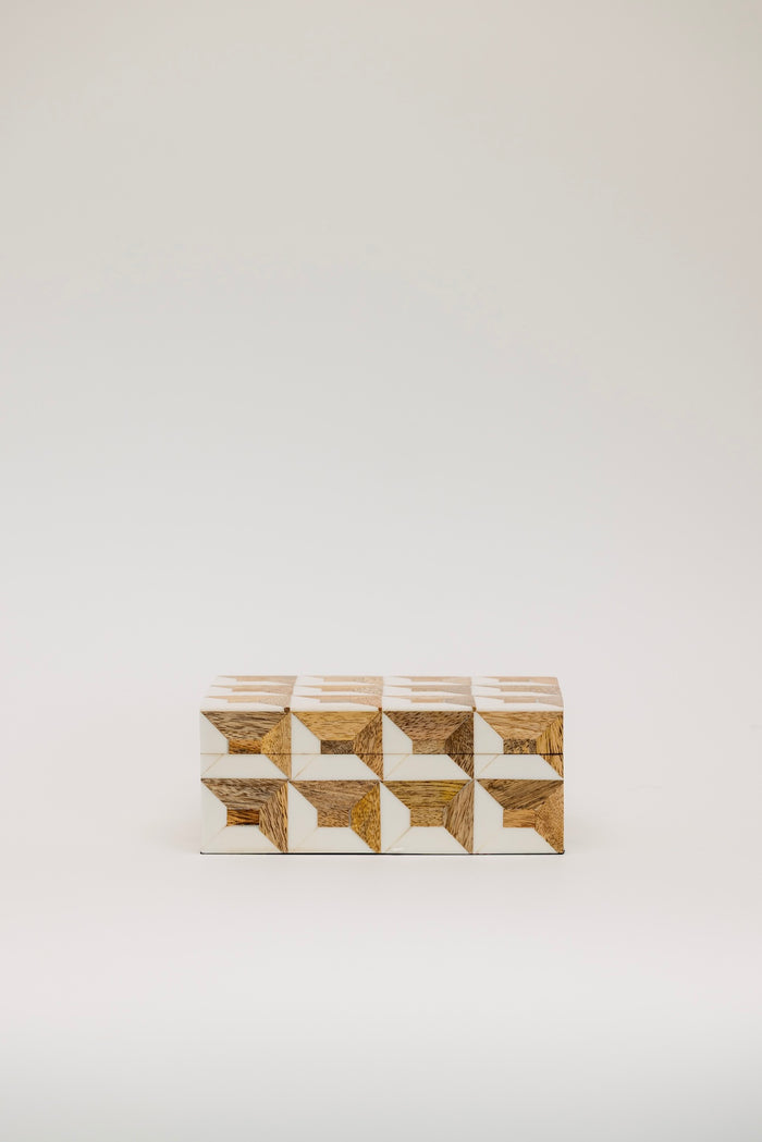 Luanne Geo Patterned Box - 2 Sizes
