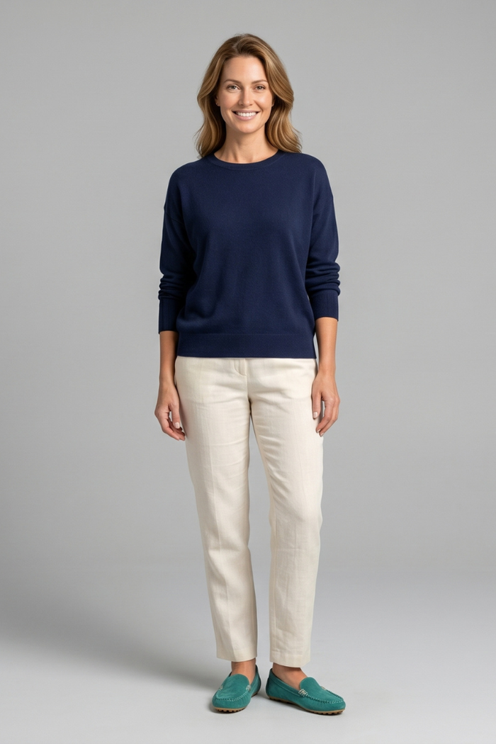 Luciana | Women's Suede Loafers with Metal Accent