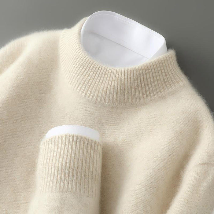 Pull homme en pure laine coupe ajustée, léger et chaud 6