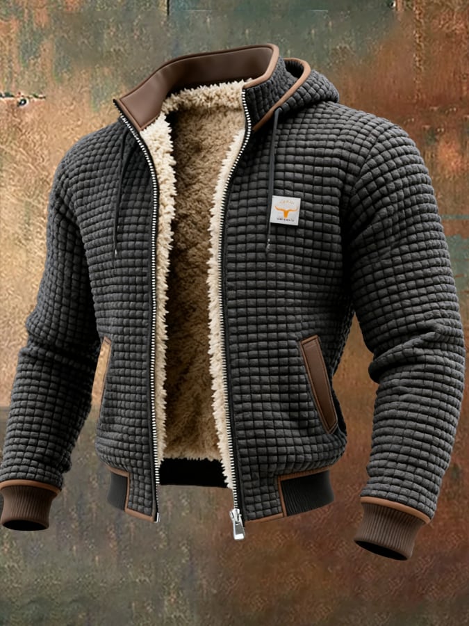 Marcus | Men's Quilted Jacket with Sherpa Lining