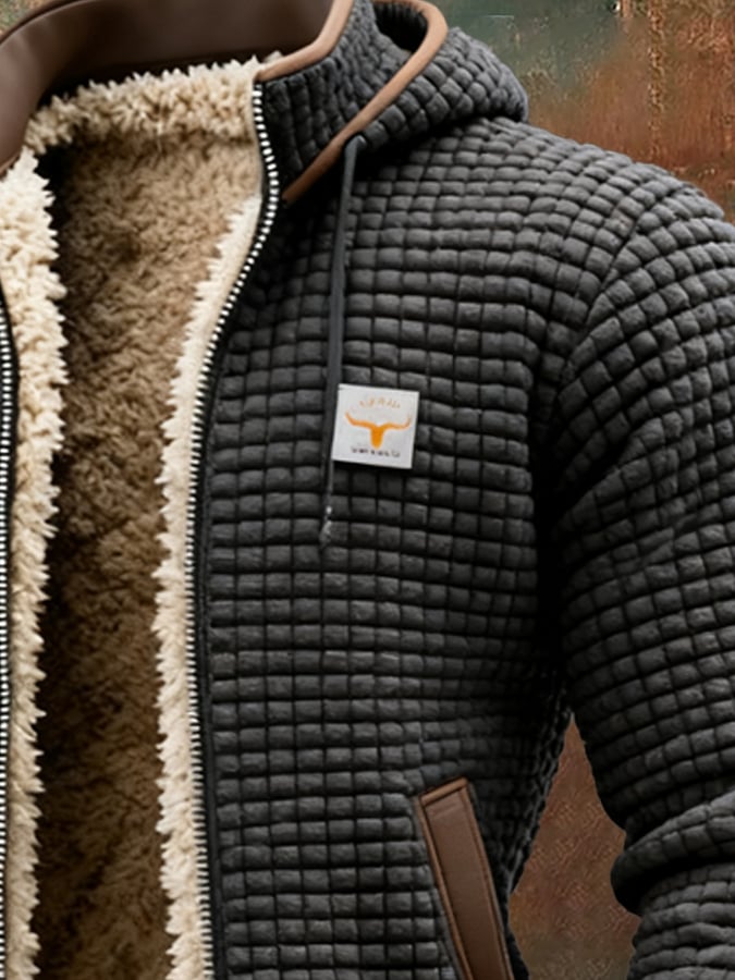 Marcus | Men's Quilted Jacket with Sherpa Lining