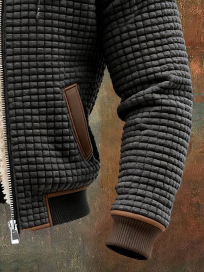Marcus | Men's Quilted Jacket with Sherpa Lining