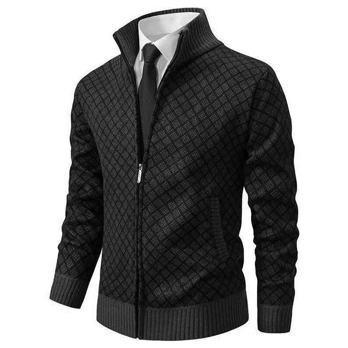 Marcus | Men's Quilted Zip Cardigan