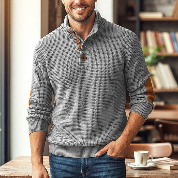 Marcus | Men's Waffle-Knit Turtleneck Sweater
