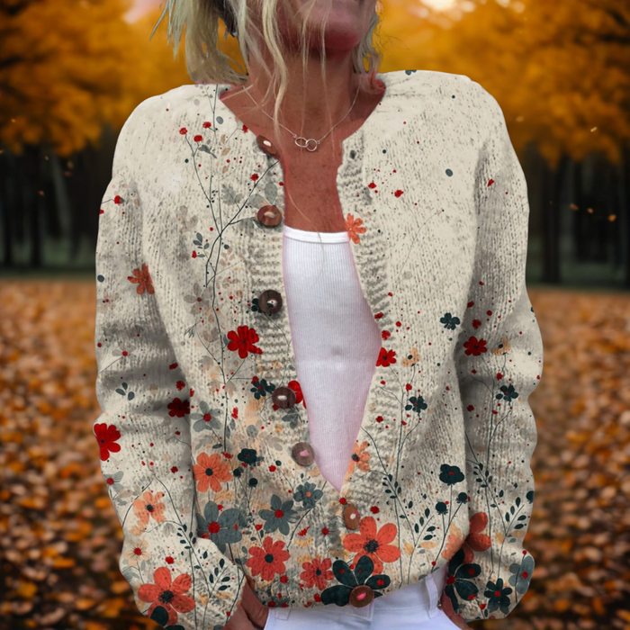 Marissa | Women's Floral Knit Cardigan