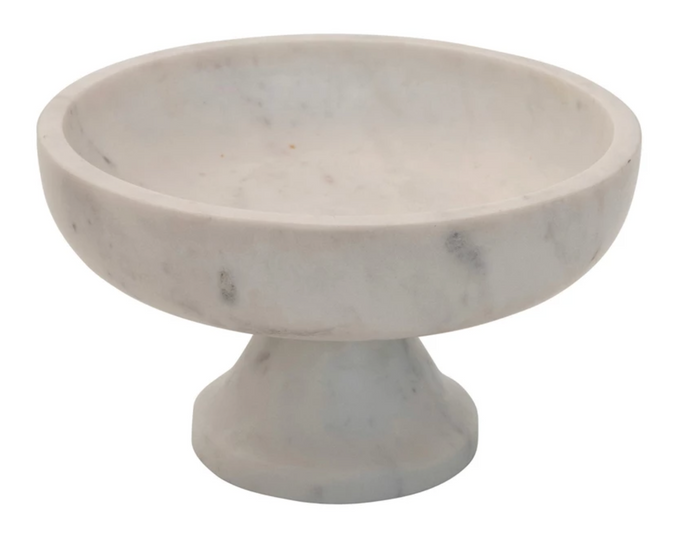Marsh Marble Footed Bowl