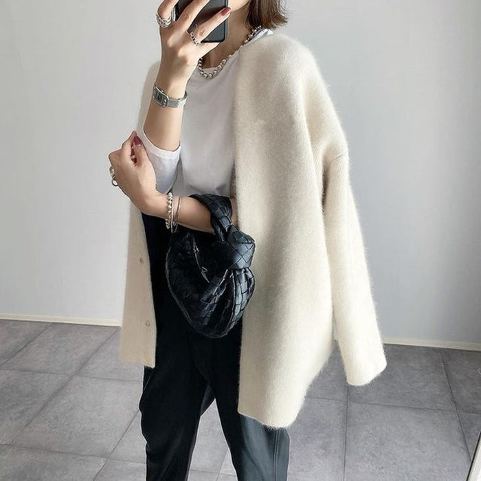 Maura | Women's Open Cardigan in Cotton Blend
