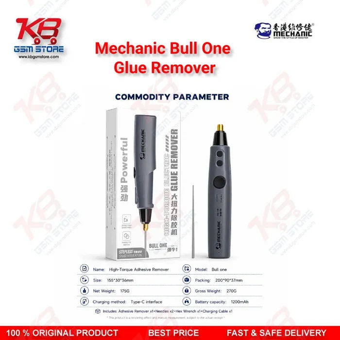 MECHANIC Bull One Electric Glue Remover – High Torque OCA Screen Adhesive Removal Tool