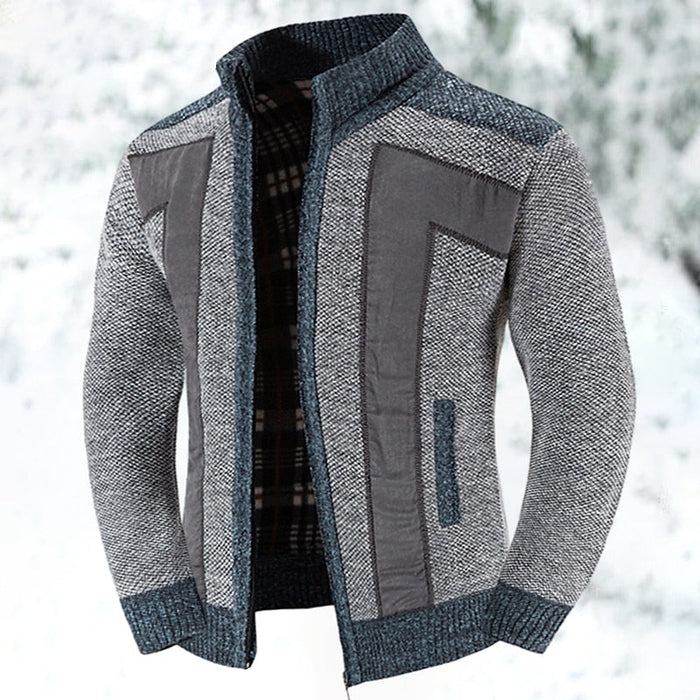 Merrick | Men's Wool-Blend Turtleneck Cardigan