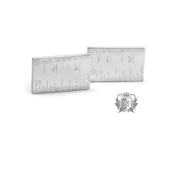 Metalsmiths Sterling- Ruler Cufflinks