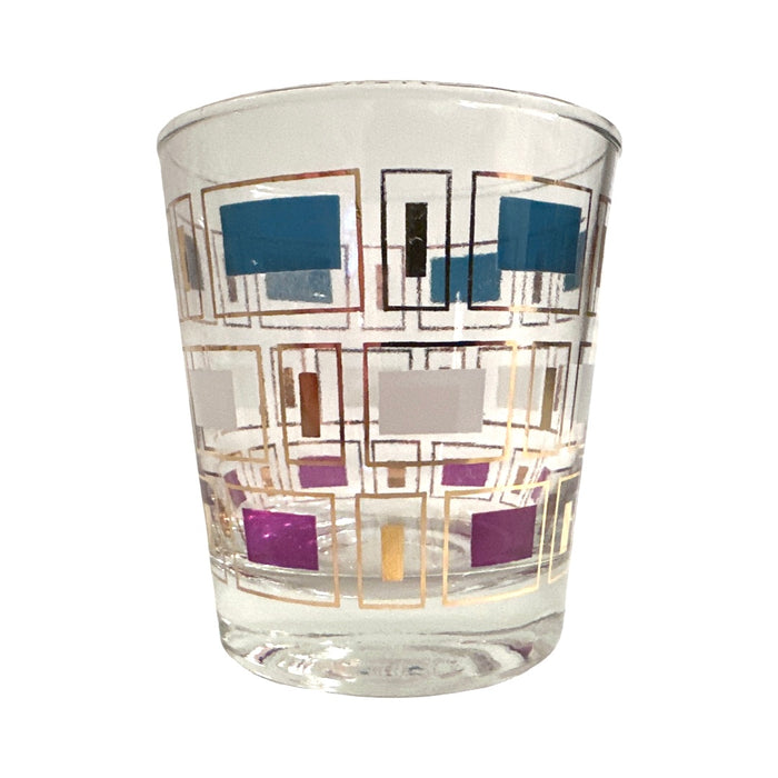 Mid-Century Geometric Glasses (Set of 4)