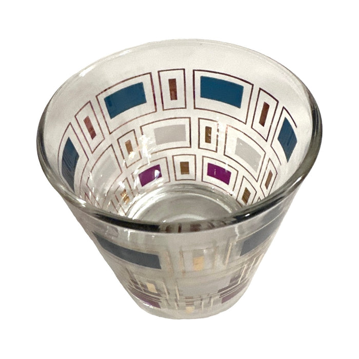 Mid-Century Geometric Glasses (Set of 4)