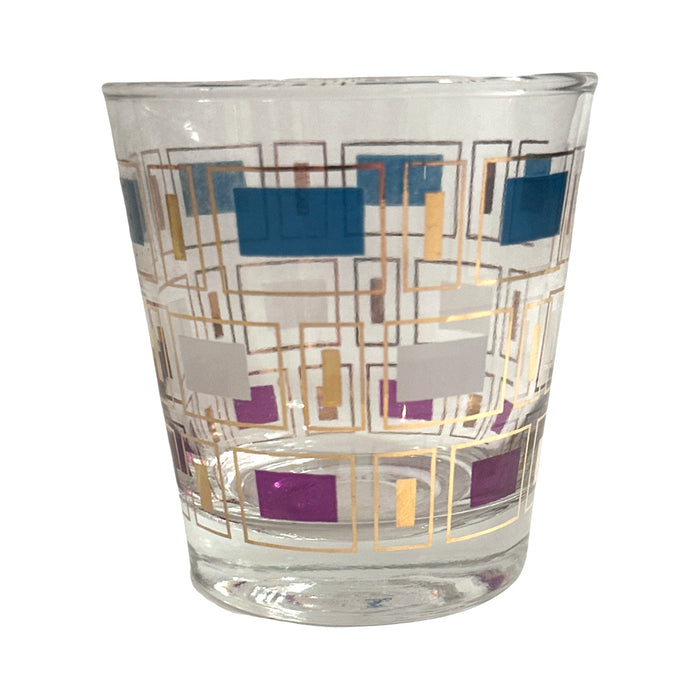 Mid-Century Geometric Glasses (Set of 4)