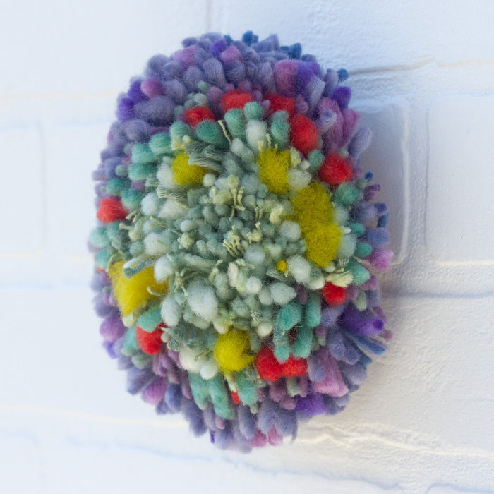 Midi Fluff Puff | Mint + Purple