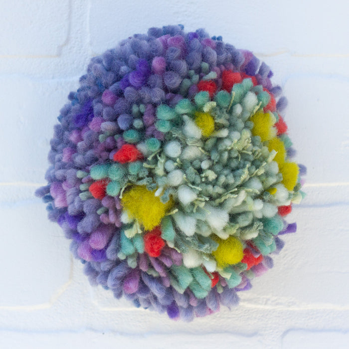 Midi Fluff Puff | Mint + Purple