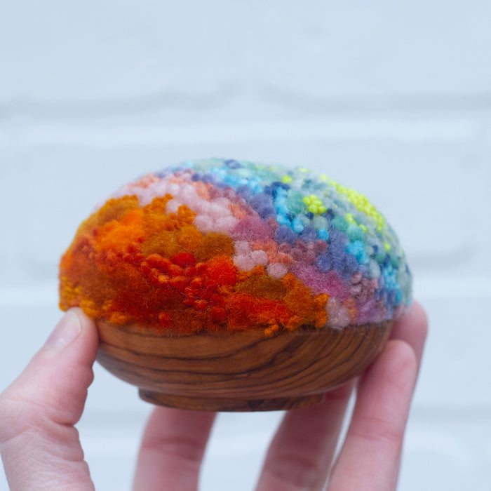 Midi Puff Sculpture in Olive Wood Frame | 15