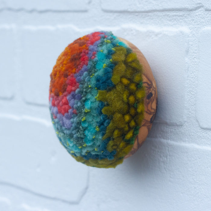 Midi Puff Sculpture in Olive Wood Frame | 25