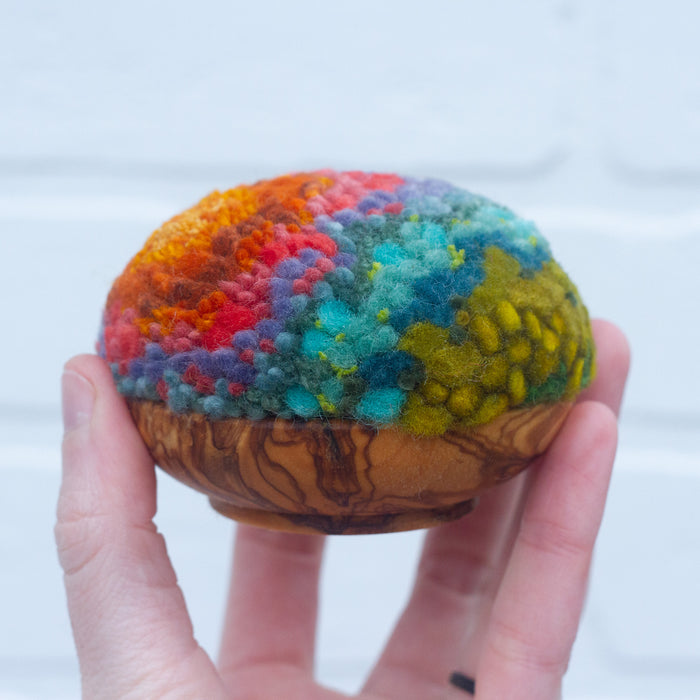 Midi Puff Sculpture in Olive Wood Frame | 25