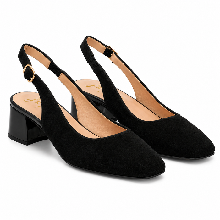 Mila Black Suede