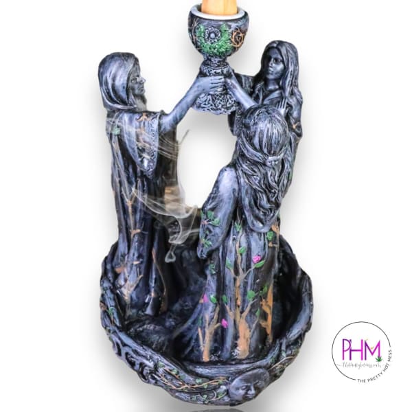 Mother Maiden Crone Backflow Incense Burner 🔮 - Done