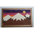 Mountain Mosaic Landscape with Sunset - Glowforge
